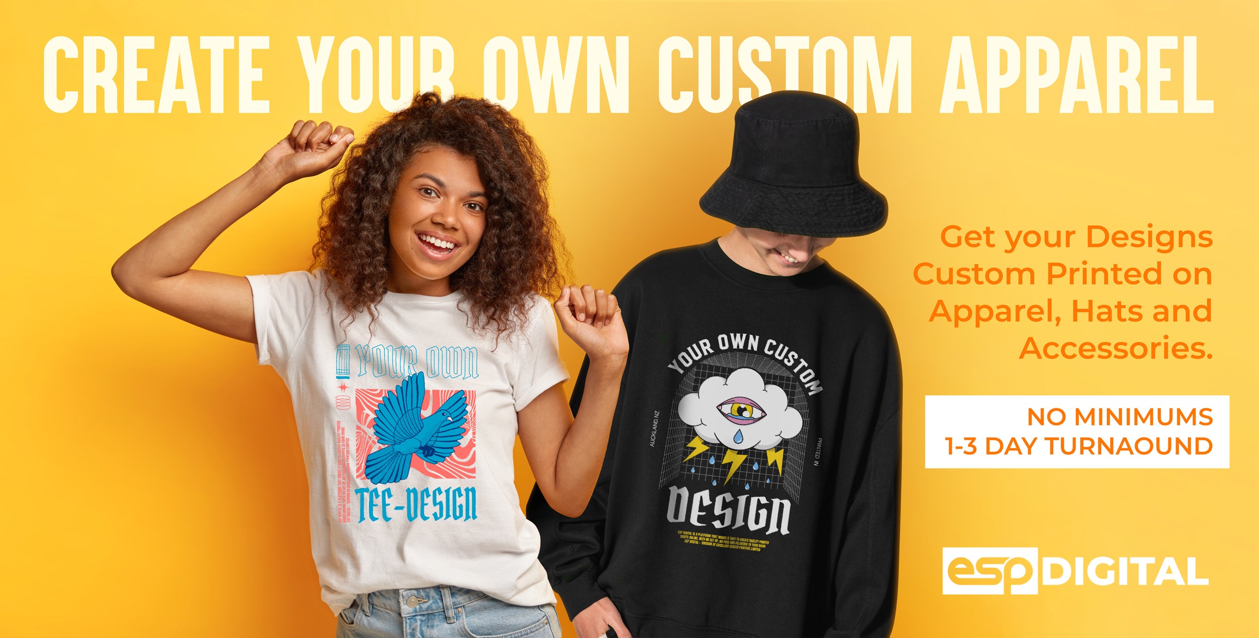 Create your own custom apparel with ESP Digital