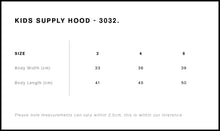 Load image into Gallery viewer, KIDS SUPPLY HOOD - 3032
