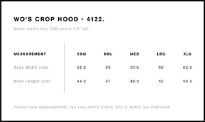 WO'S CROP HOOD - 4122